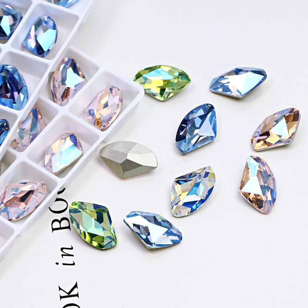 k9超闪水晶尖底爆闪高品美甲钻