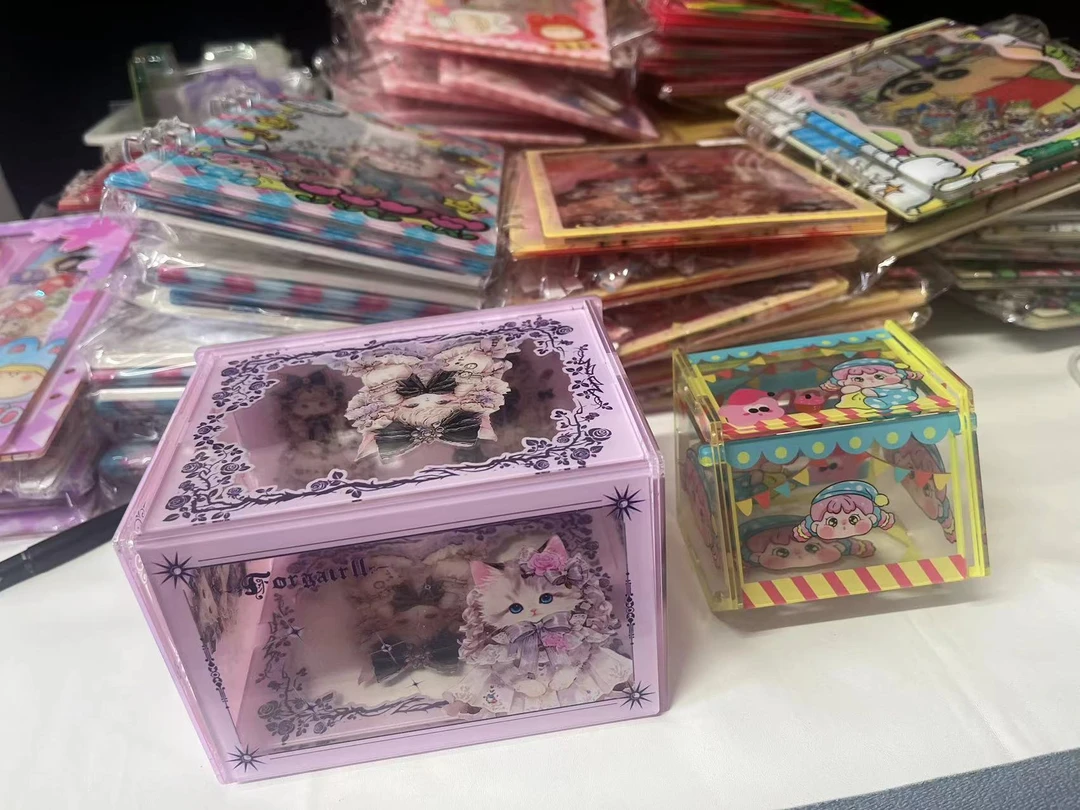 Z~三单包油【收纳盒】亚克力贴片手工DIY