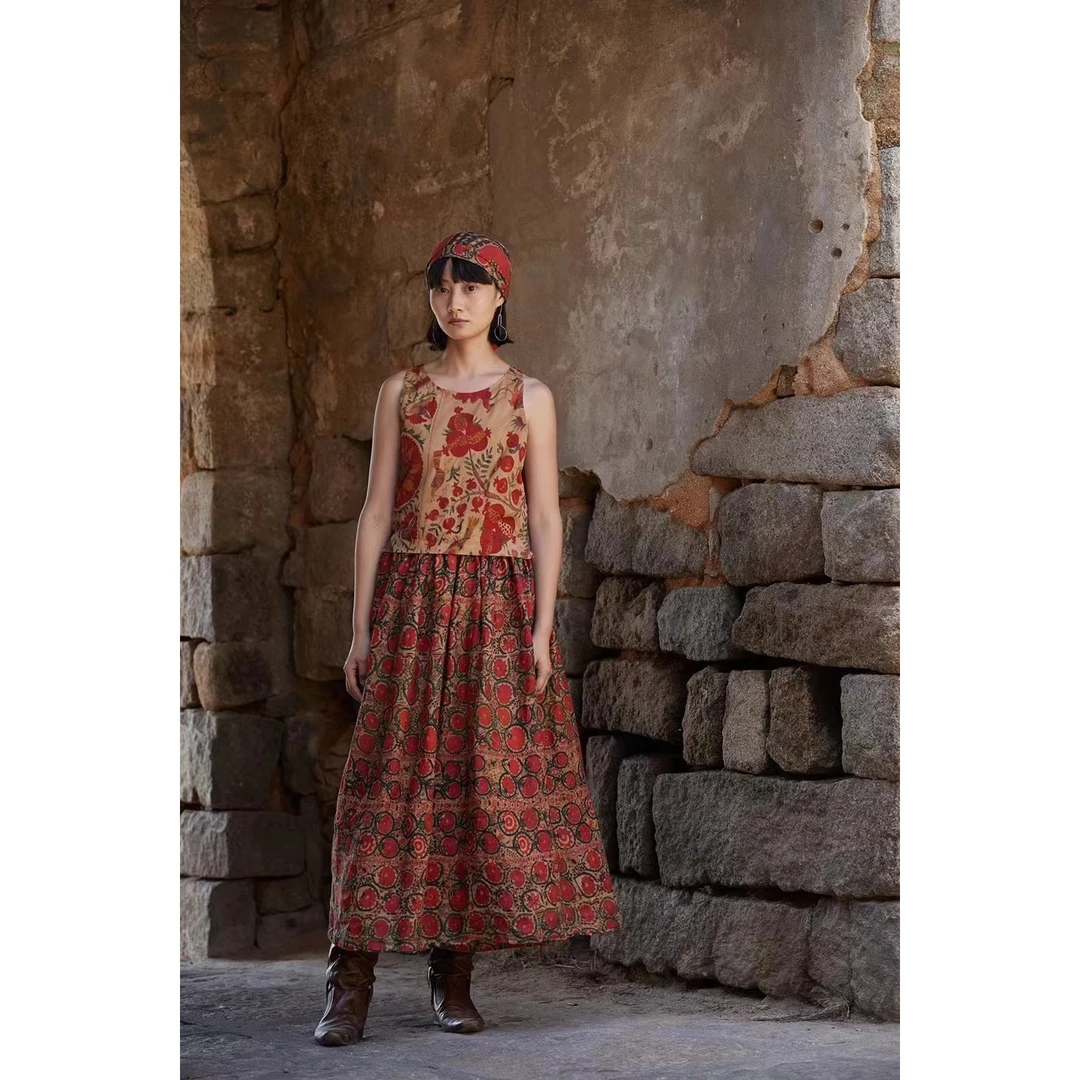 左岸迷香·贞琦坊【半裙】 Z24SS2008百搭夏季宽松