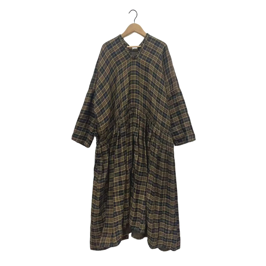 左岸迷香·贞琦坊 连衣裙植物染气质时尚中长款Z24FW5013