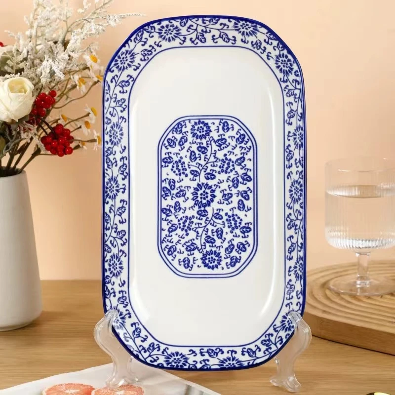 WBTCP-缠枝莲鱼盘单个装