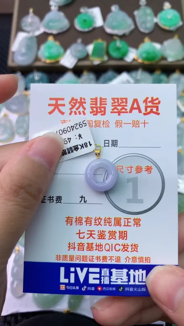 【闪购商品】翡翠颈饰18K金镶嵌111111111111