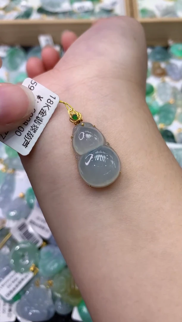 【闪购商品】翡翠颈饰18K金镶嵌111111111111