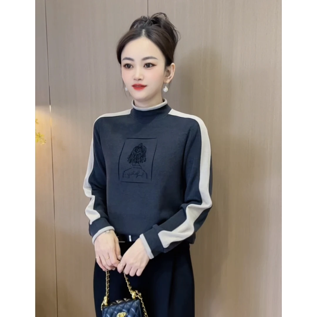 【莉莉丝专属】新品慕斯双面绒植绒烫钻保暖上衣宽松版型