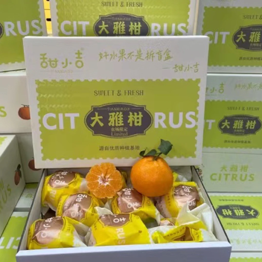 【年货节】春见耙耙柑(大雅柑)礼盒 净果7-7.5斤 包邮