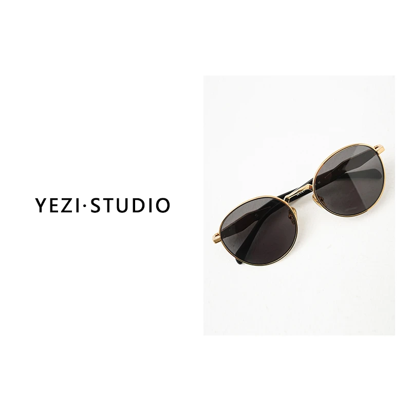 【P镜】自带时髦感复古金属圆框墨镜24356007