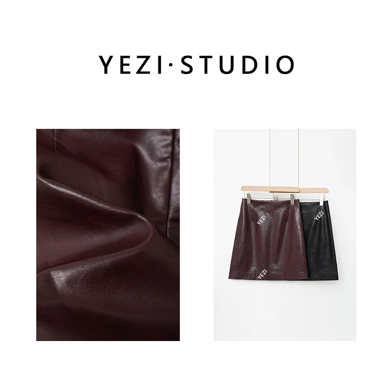 无库存叶子定制-【时髦精】油蜡感小短裙蛋白皮裙24321301-10/10