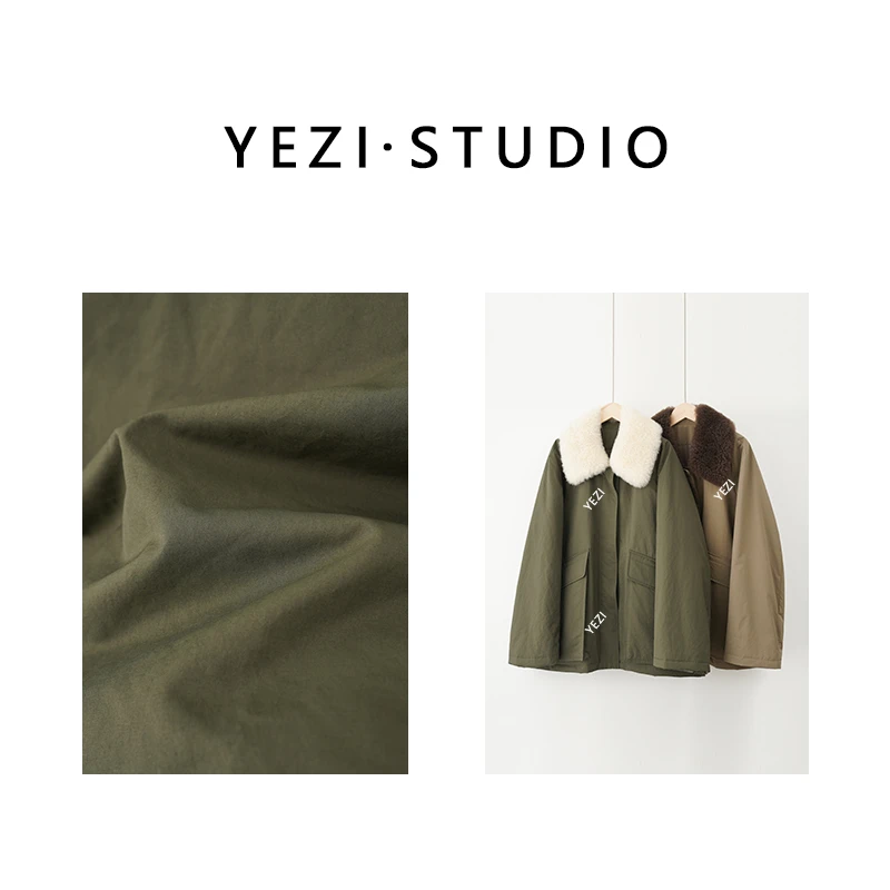 叶子定制【柏林往事】山羊绒毛领3M棉三防派克服外套24411301-11/3