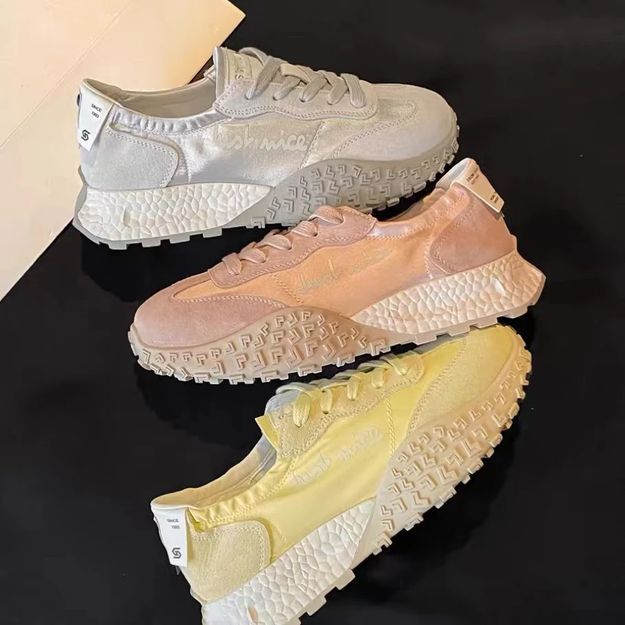 [GG]2024年新款潮流时尚帆布透气德训鞋厚底百搭系带运动阿甘鞋