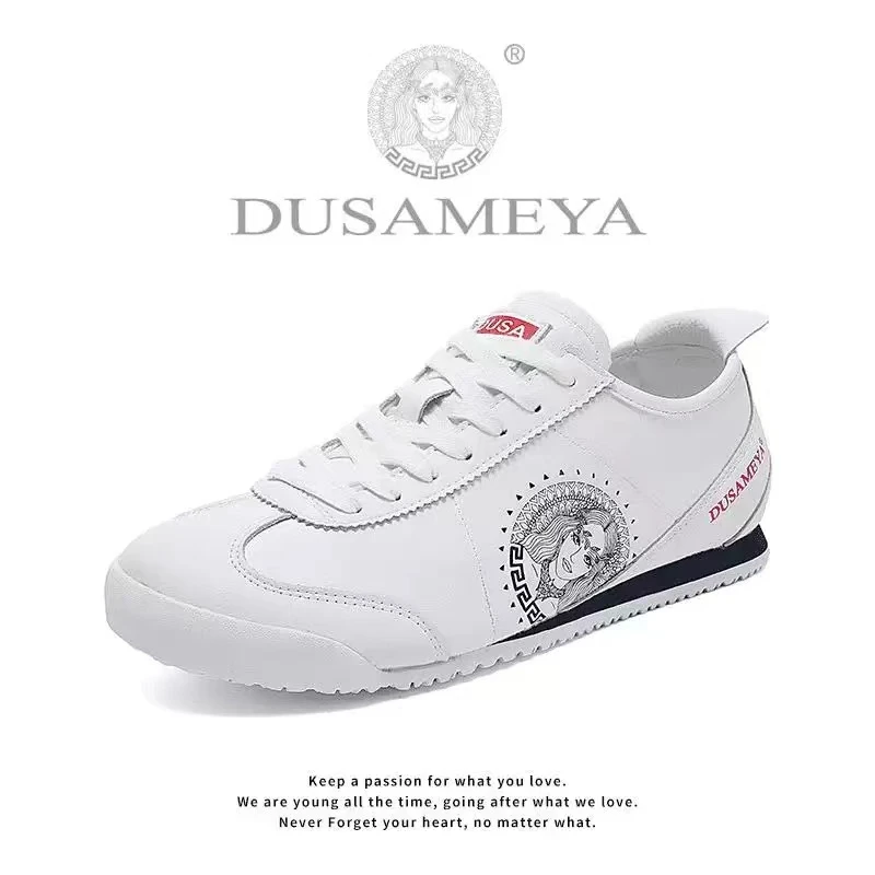 DUSAMEYA/杜莎米娅早秋新款时尚休闲百搭透气低帮情侣阿甘鞋 6672