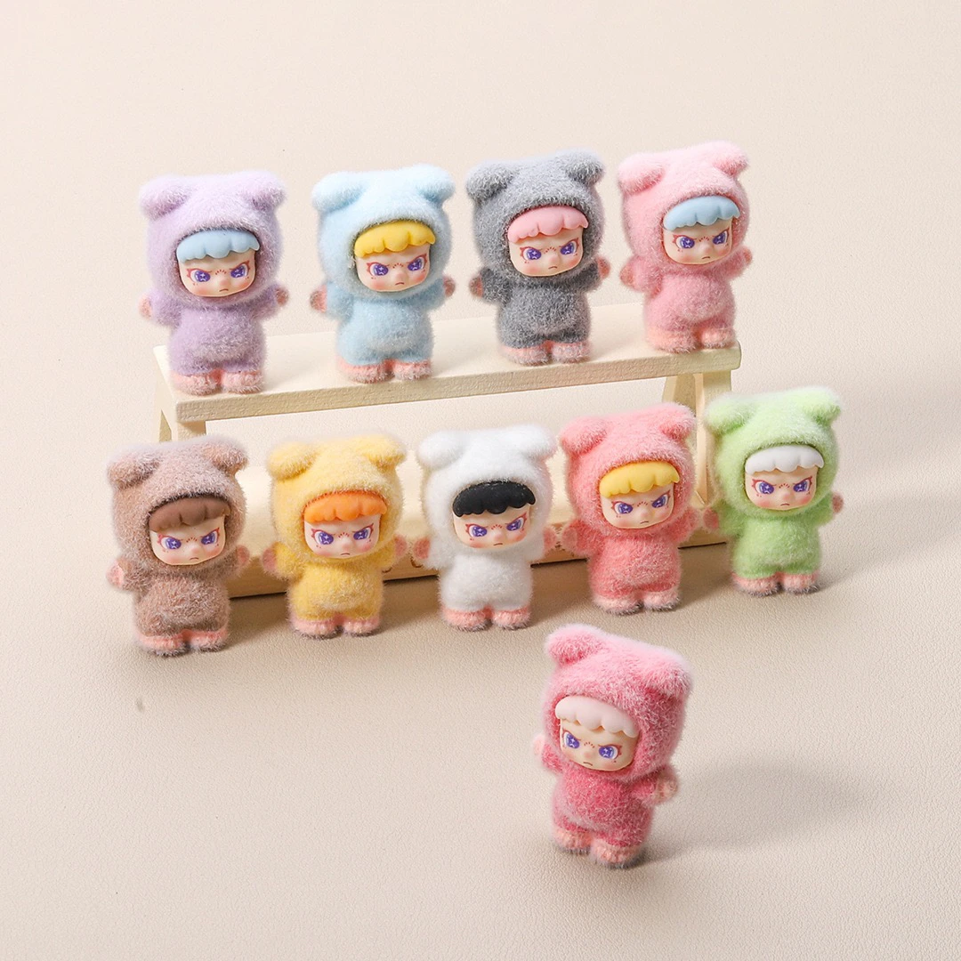 【兔子拆盒许愿对碰】植绒朵拉大表姐 diy盲袋盲盒钥匙扣挂饰摆件