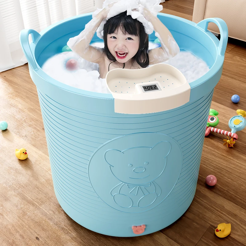 特大号加大儿童洗澡游泳桶沐浴桶洗澡盆家用加厚宝宝泡澡桶沐浴盆