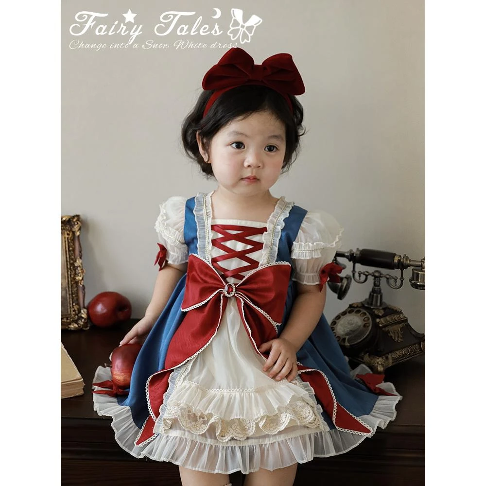 幼悠[白雪公主]女童连衣裙洋气公主裙洛丽塔女宝宝夏季童装 X4094