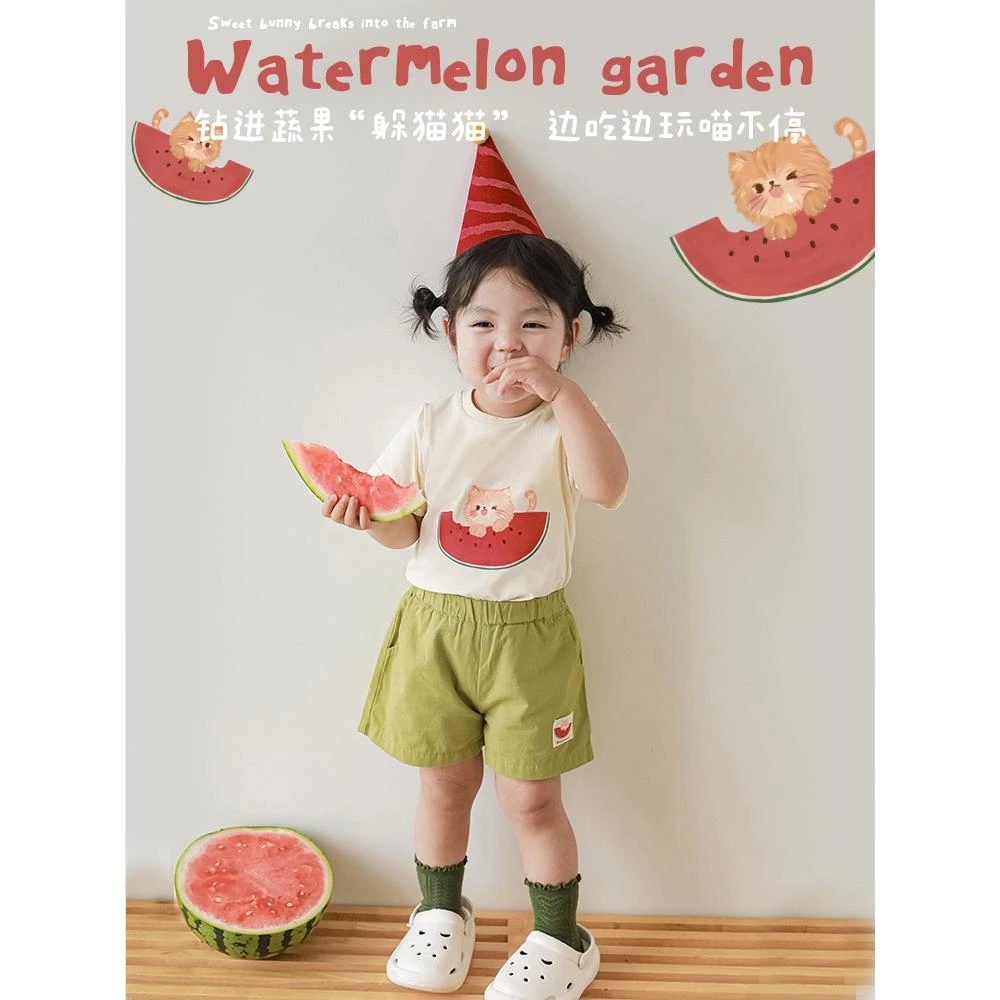 【YOEHYAUL幼悠】X3546 X3887薄款透气束脚宽松裤子儿童防蚊裤潮