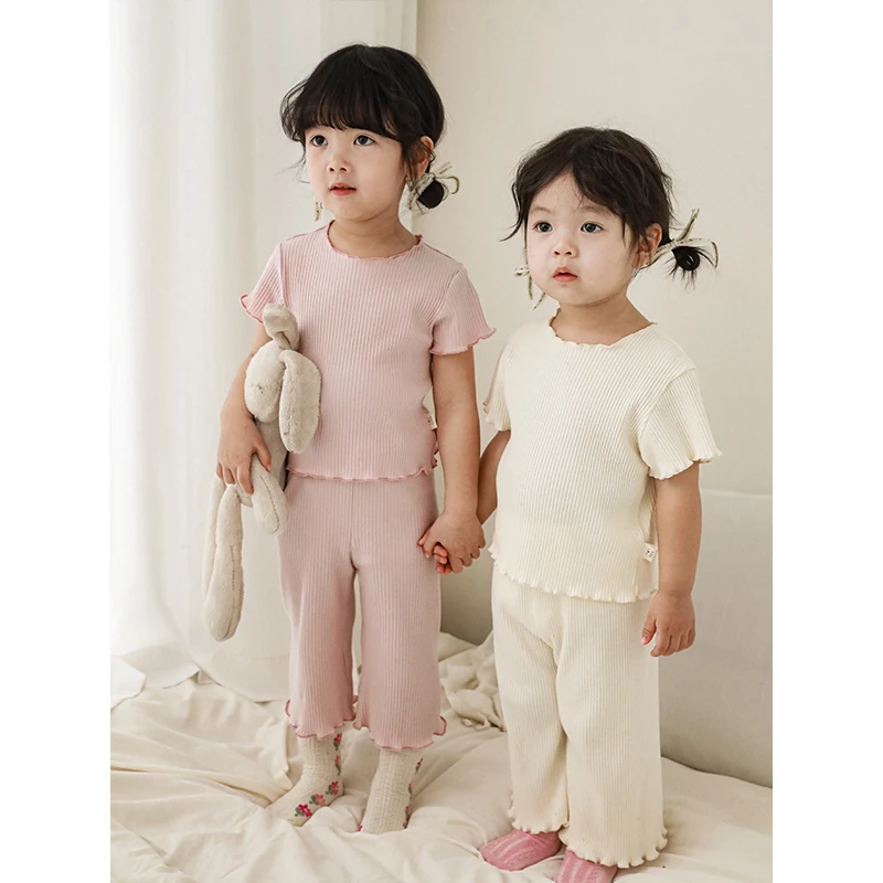 幼悠[小幸运]春夏打底短袖薄款休闲圆领纯色儿童女宝上衣T恤C2713