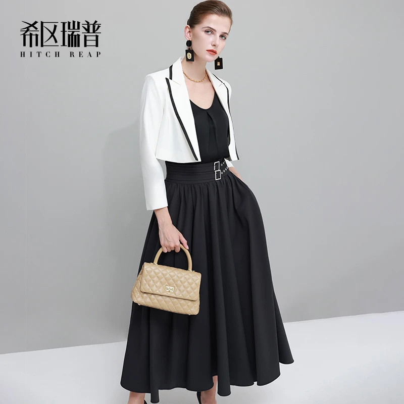 希区瑞普精致镶边小香风外套女短款C0256法式复古气质开衫上衣