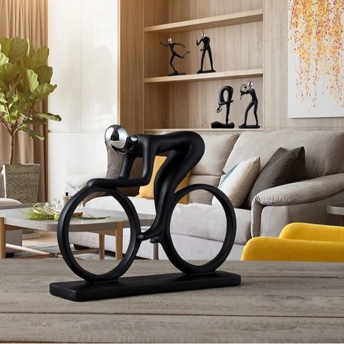 北欧现代简约创意高级人物运动装饰品摆件客厅酒柜摆设