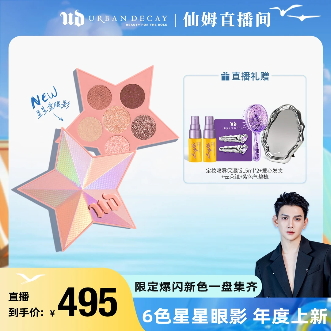 【仙姆推荐】UrbanDecay衰败城市 六色星星眼影盘太空牛仔牛郎色
