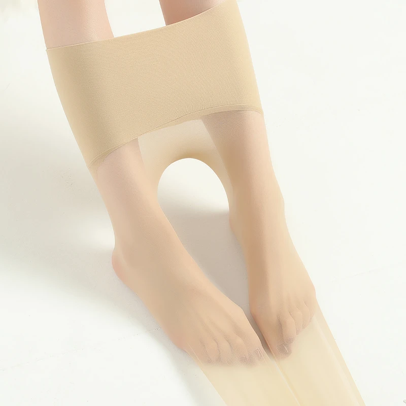超薄0D天鹅绒无痕苹果臀任意剪哑光美腿肉色丝袜女夏季进口面料