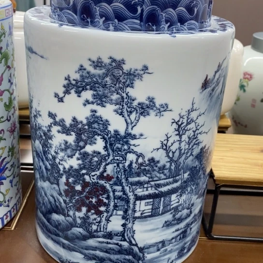 瓷片陶瓷茶叶罐密封罐