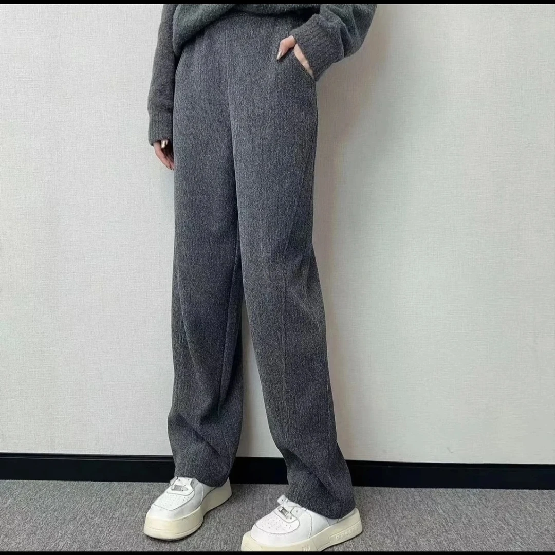 【阿玛施AMASS】5100519秋冬显瘦百搭高腰香蕉裤