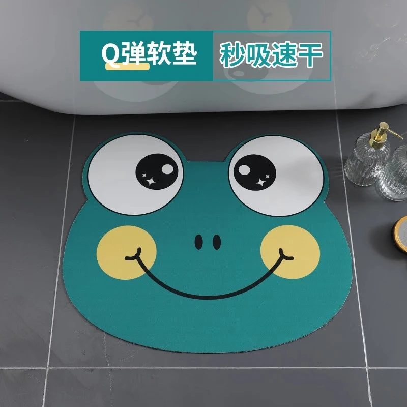 米雷浴室地垫卫生间厕所门口地毯家用洗手间卫浴防滑速干吸水垫子
