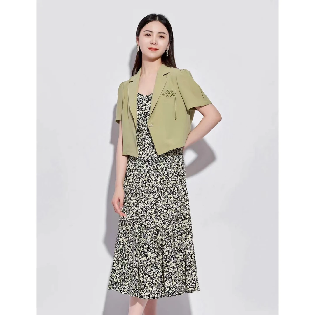 237#【木兮兮专属】2025年夏季气质显瘦轻奢百搭长款连衣裙