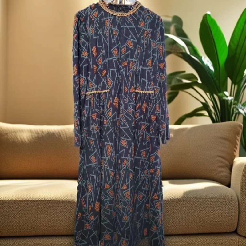 813#【木兮兮专属】2026年春秋季新款气质修身显瘦中长款连衣裙女