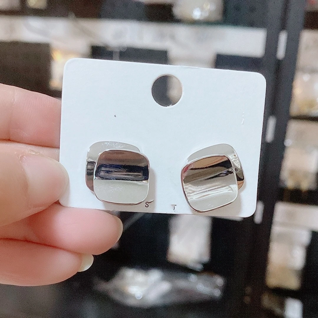 铜合金耳饰 214-时尚百搭简约经典个性精美素款色商场日韩耳钉
