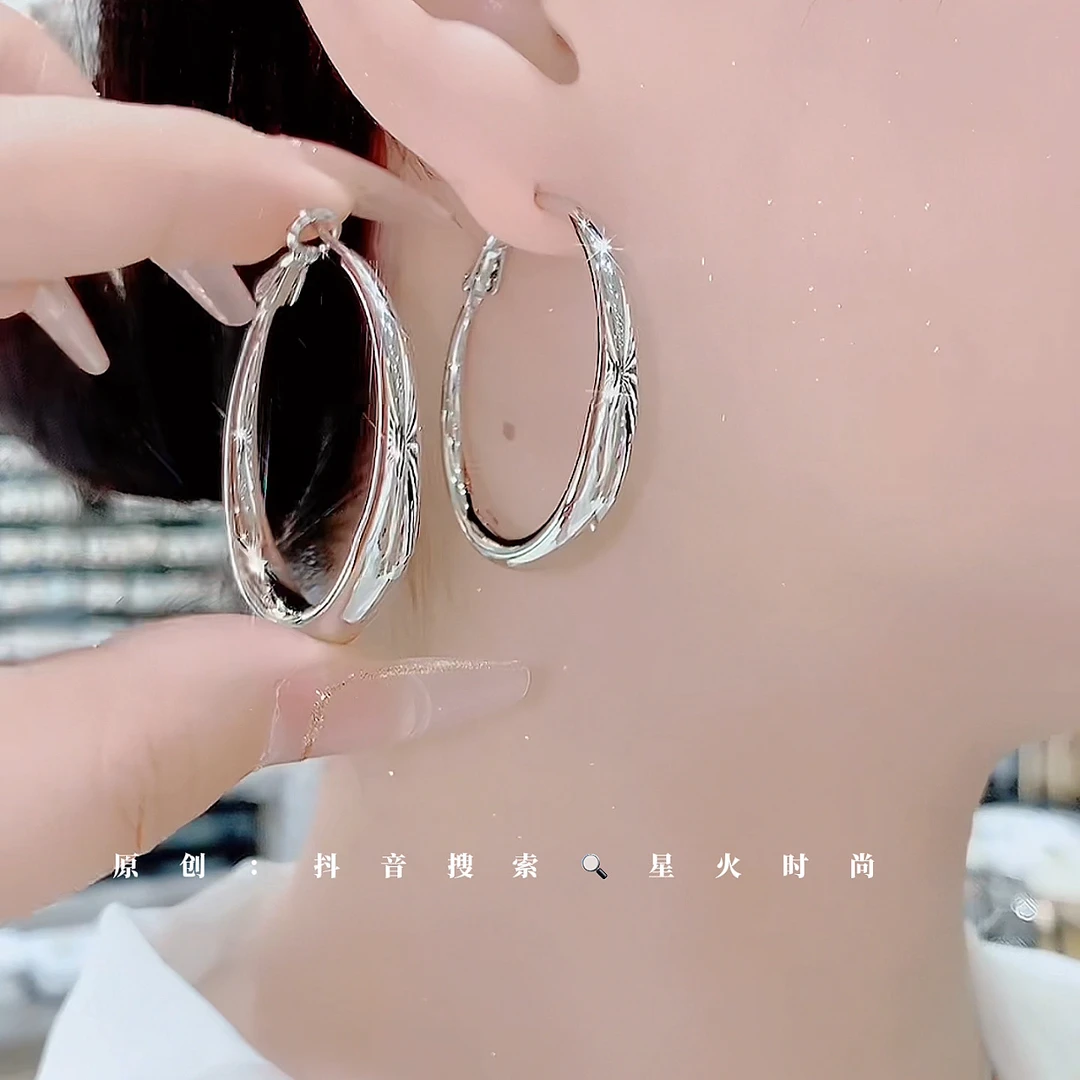 铜合金耳饰 641-简约秋冬新款韩版时尚潮流灵动个性大气耳环