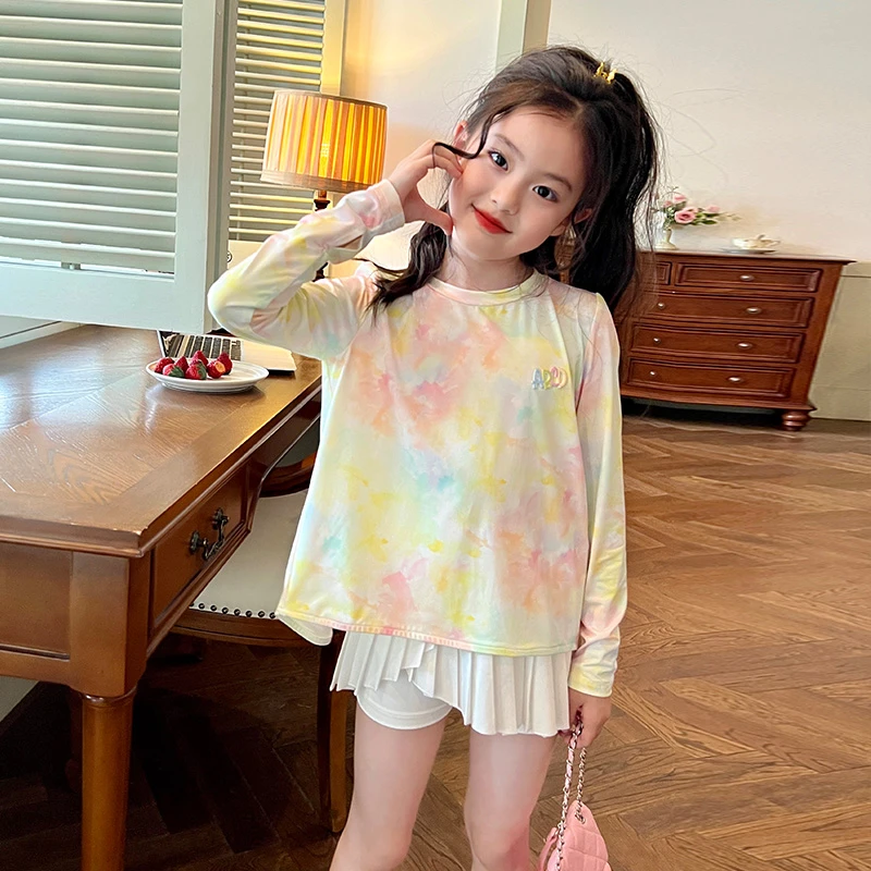 栀了成长记童装女童薄款长袖防晒T恤夏季新款儿童宝宝透气防晒衣