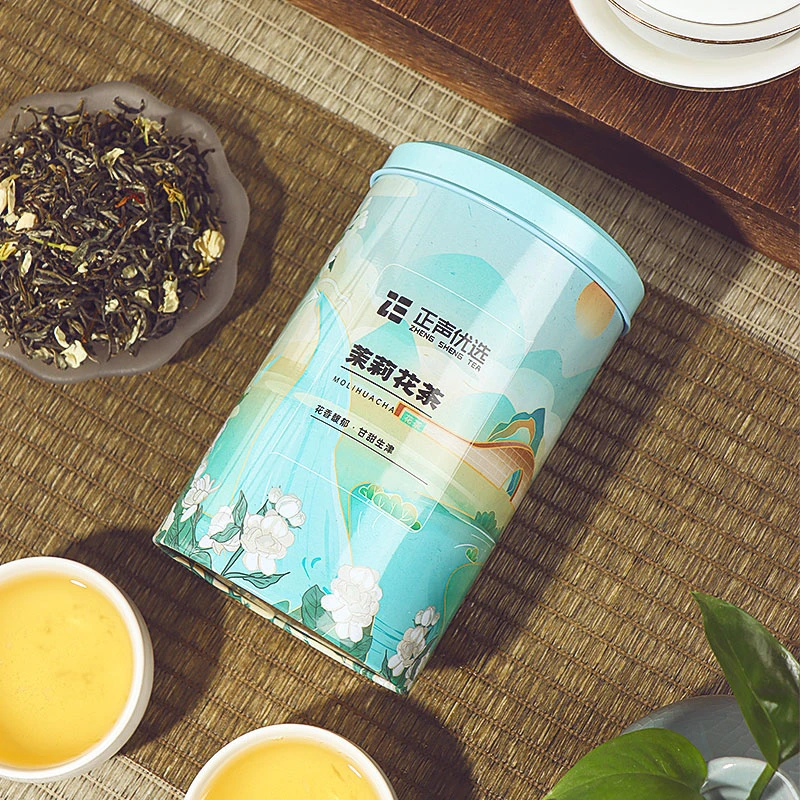 优选茉莉花茶铁罐每罐100g