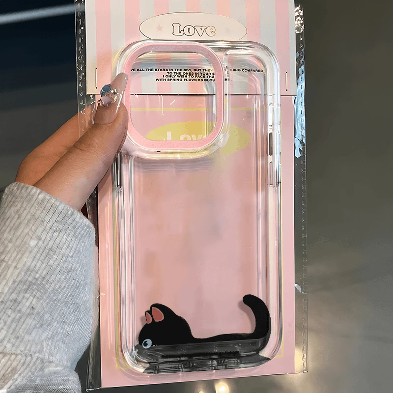 可爱猫咪ins风适用iphone15/14promax苹果11手机壳13软胶12防摔YF
