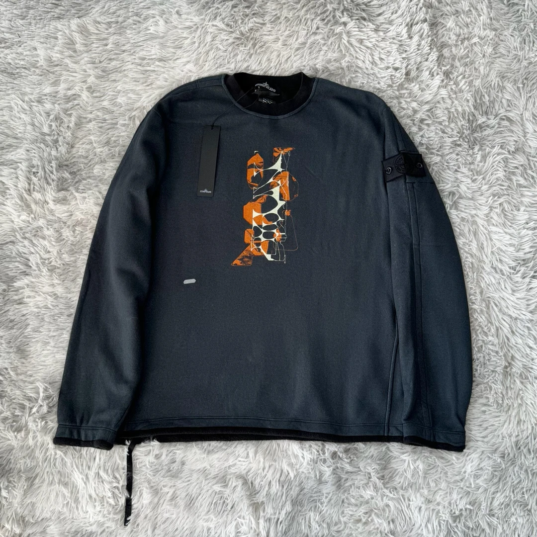 【绝版】Stone Island Shadow影子系列加绒做旧卫衣 宽松版 专柜4k