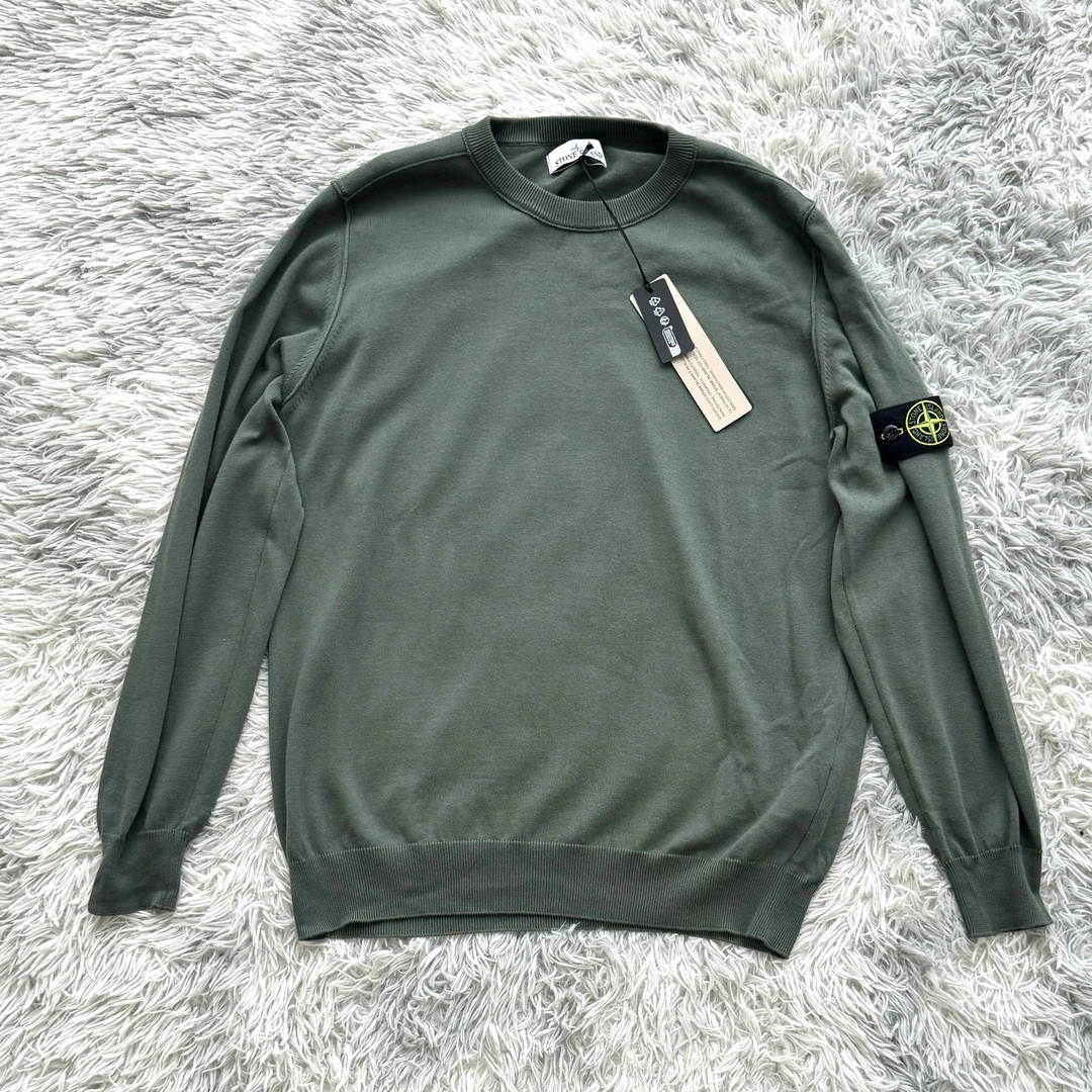 【4折】Stone Island石头岛针织卫衣 军绿色 24款 专柜3500