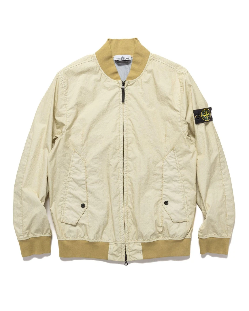 现货 Stone Island石头岛3L TC防水空军夹克 米黄色 24款 专柜7k