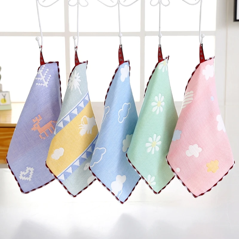 【一块钱两条】宠粉浮力六层纱柔软印花毛巾布家用方巾