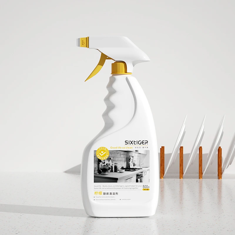 蓝漂六只小虎系列柠檬厨房清洁剂500ml-1瓶
