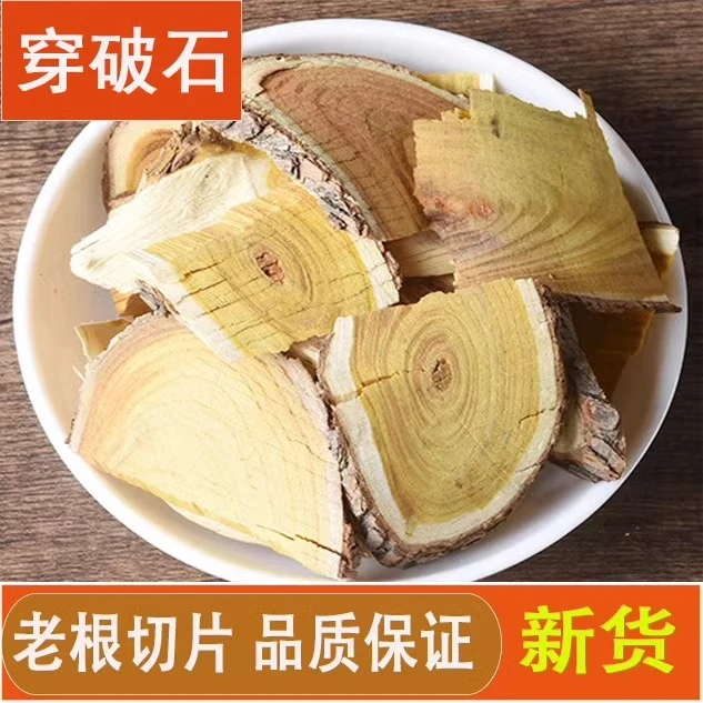 穿破石广西川破石正品新货地棉根穿破石根片晒干500g-1000g包邮