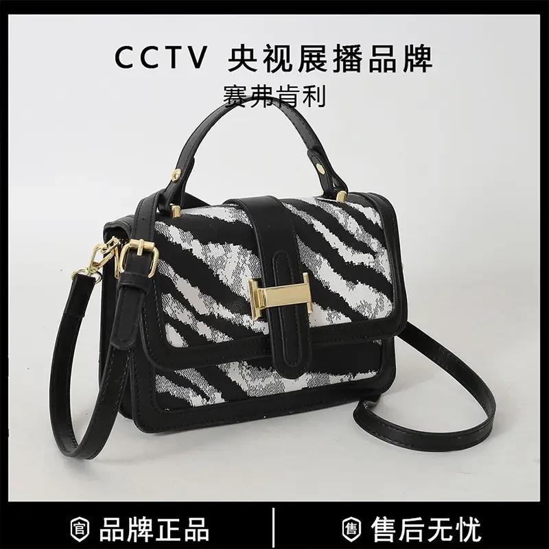 Ceavhklist/赛弗肯利小方包女2023新款休闲百搭手提包印花斜挎包
