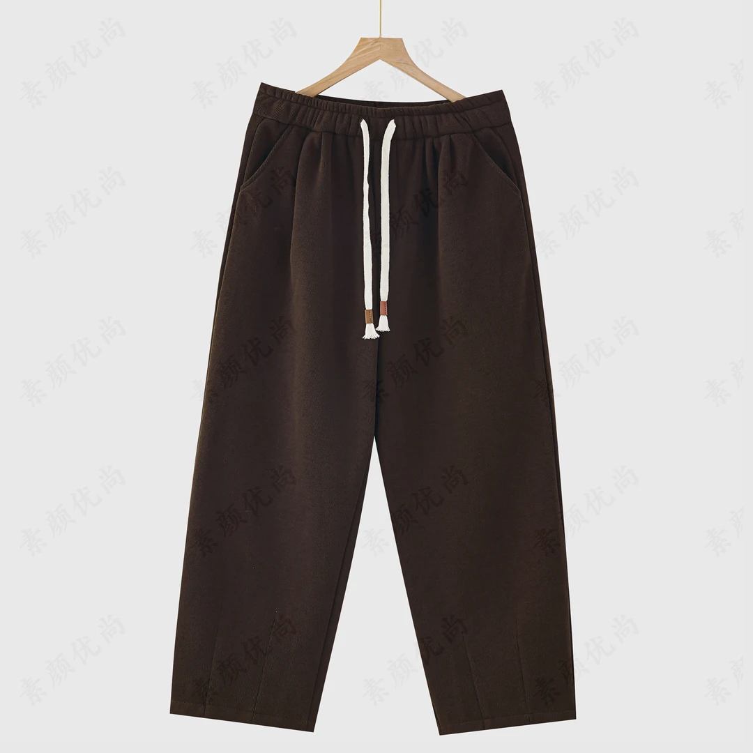 2024秋冬新款高定百搭重磅羊毛厚款保暖显瘦长裤