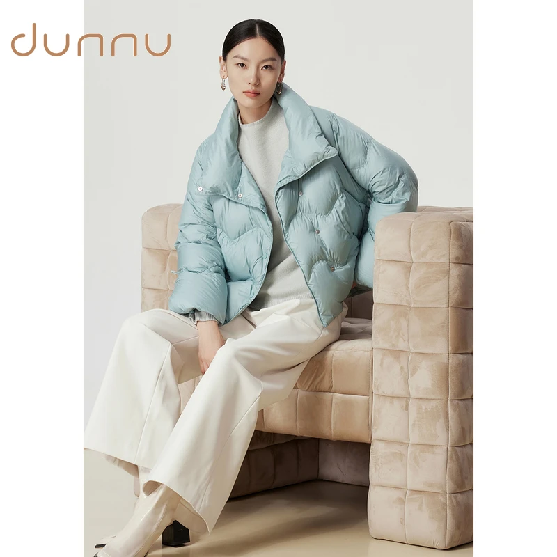 dunnu敦奴23年新款热力感轻羽绒轻薄短款加厚面包服FS5Y210972