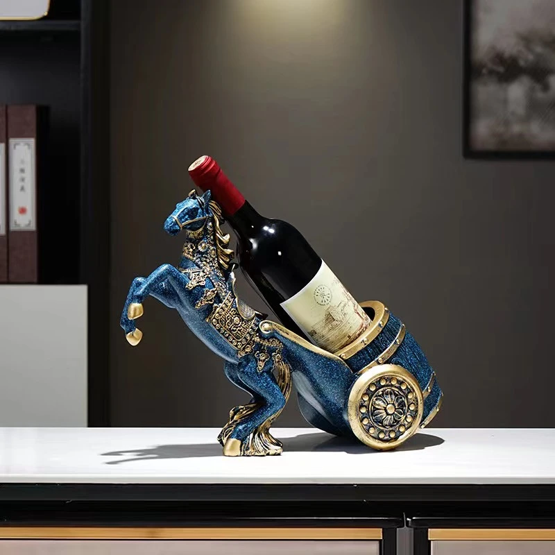马到成功摆件红酒托酒架托置物架酒柜电视柜餐边柜装饰品创意摆件