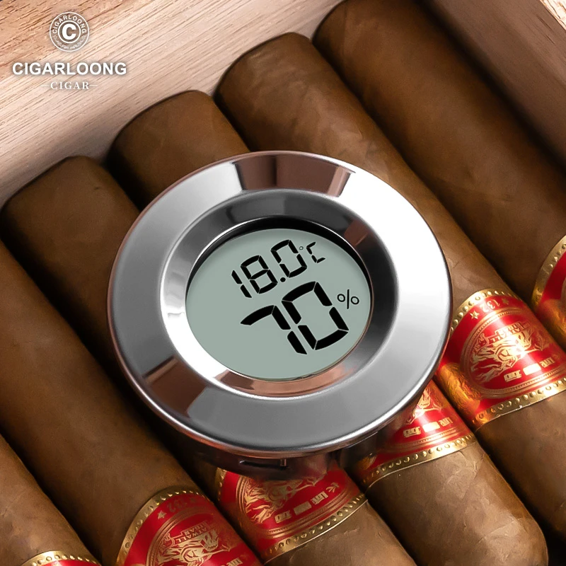 CIGARLOONG茄龙雪茄盒温湿度计便携精准测量湿度计CLK-2023IB