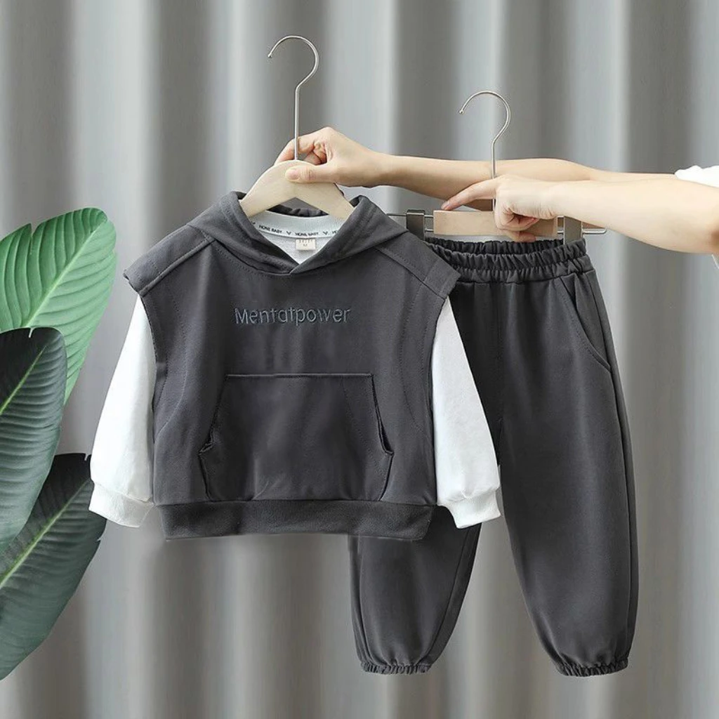 童装春季男童春秋冬套装新款宝宝洋气春装儿童卫衣两件套外套t恤