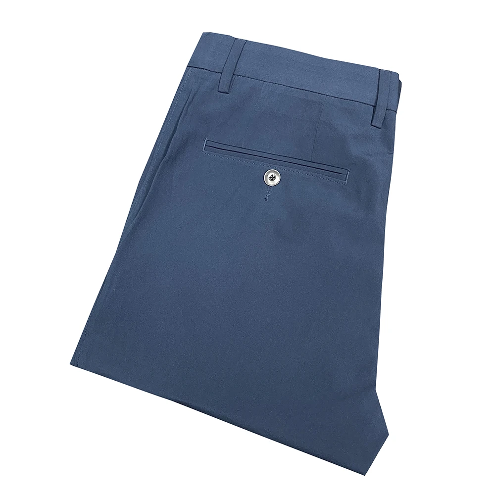 D博-意大利【柜1680】雾霾蓝男士夏季薄款轻奢百搭微弹休闲裤XK161