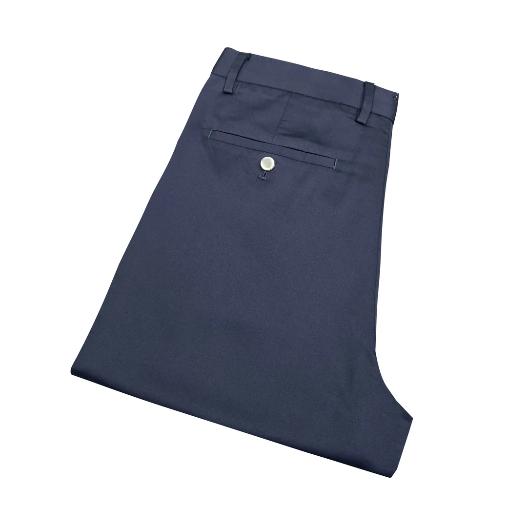 N家【桑蚕丝莫代尔】藏青色男士夏季轻奢百搭微弹商务休闲裤XK077