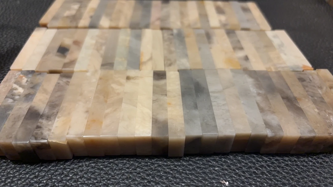 伊犁石印石印章扁章一组20枚0.75*1.5*5.0