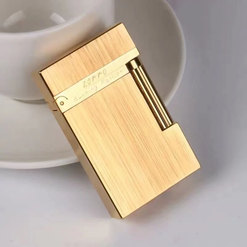 ZORRO佐罗充气朗声打火机ZL5-009黄铜清脆钢音拉丝个性创意打火机