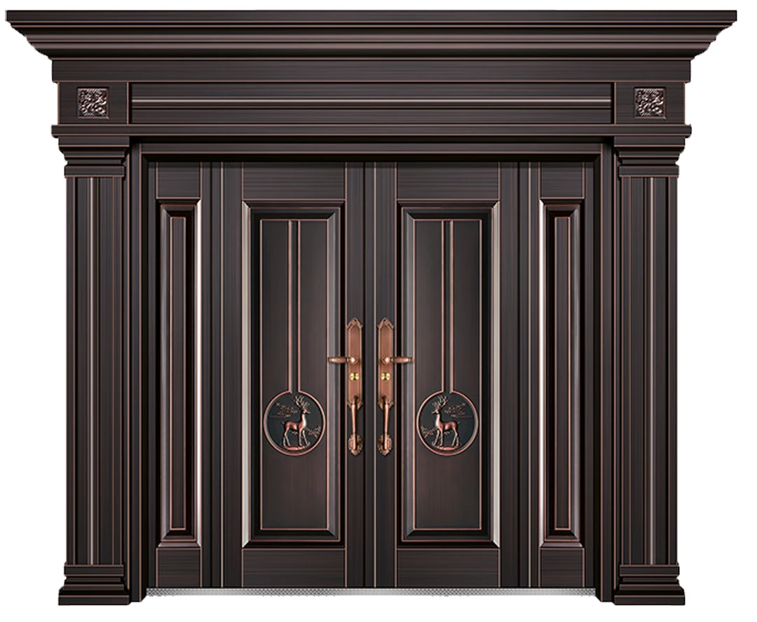 农村别墅钛镁合金大门、锌合金门、铸铝门、入户防盗门（1元购优惠券）